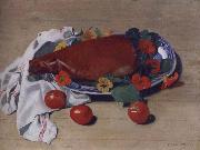 Felix Vallotton Still life with Ham and Tomatoes oil on canvas
